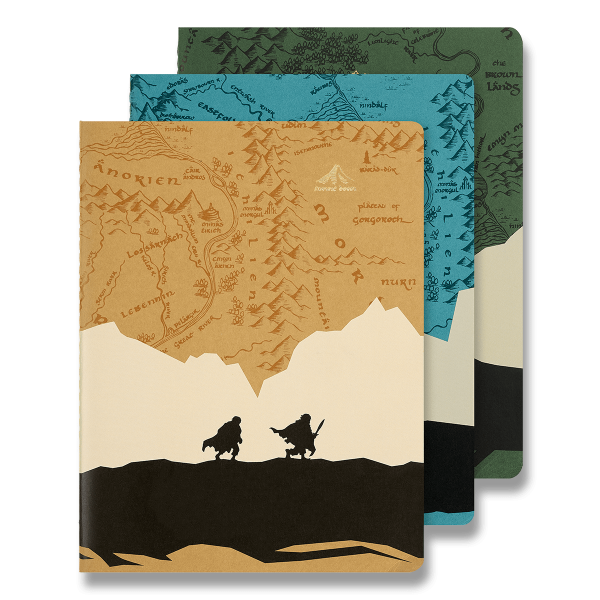Zošity Moleskine Lord of the Rings - XL, linkovaný, 3 ks