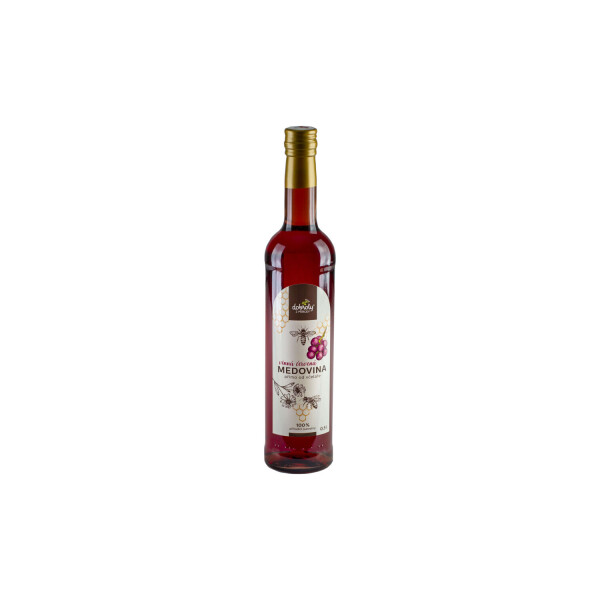 Červená vinná medovina 500 ml