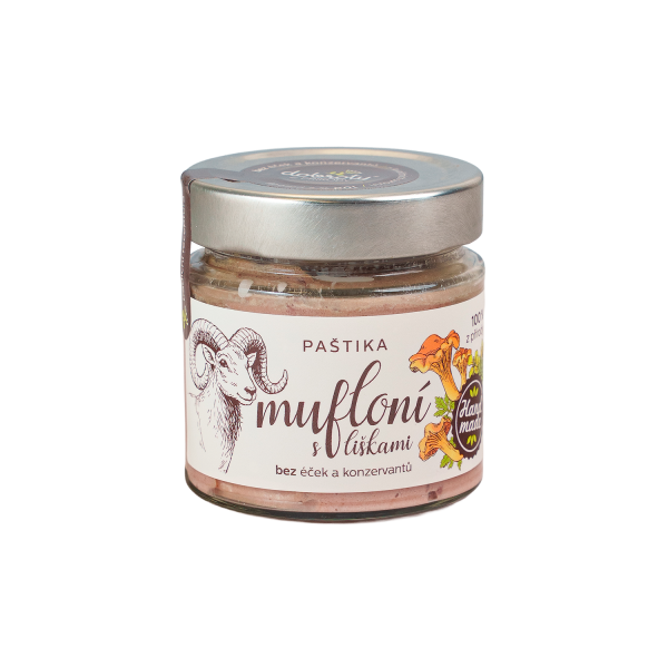 Muflonie paštika s kuřátky 150 g
