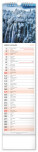 NOTIQUE Nástěnný kalendář Země CZ/SK 2027, 12 x 48 cm - pgn-36839-l_01 - variant Pg PGN-36839-L