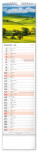 NOTIQUE Nástěnný kalendář Země CZ/SK 2027, 12 x 48 cm - pgn-36839-l_07 - variant Pg PGN-36839-L