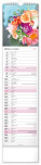 NOTIQUE Nástěnný kalendář Květiny – Květiny CZ/SK 2027, 12 x 48 cm - pgn-36841-l_03 - variant Pg PGN-36841-L