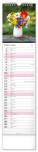 NOTIQUE Nástěnný kalendář Květiny – Květiny CZ/SK 2027, 12 x 48 cm - pgn-36841-l_04 - variant Pg PGN-36841-L