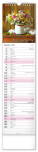NOTIQUE Nástěnný kalendář Květiny – Květiny CZ/SK 2027, 12 x 48 cm - pgn-36841-l_06 - variant Pg PGN-36841-L