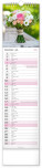 NOTIQUE Nástěnný kalendář Květiny – Květiny CZ/SK 2027, 12 x 48 cm - pgn-36841-l_07 - variant Pg PGN-36841-L