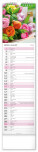 NOTIQUE Nástěnný kalendář Květiny – Květiny CZ/SK 2027, 12 x 48 cm - pgn-36841-l_08 - variant Pg PGN-36841-L