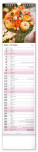 NOTIQUE Nástěnný kalendář Květiny – Květiny CZ/SK 2027, 12 x 48 cm - pgn-36841-l_10 - variant Pg PGN-36841-L