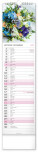 NOTIQUE Nástěnný kalendář Květiny – Květiny CZ/SK 2027, 12 x 48 cm - pgn-36841-l_11 - variant Pg PGN-36841-L
