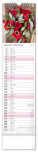 NOTIQUE Nástěnný kalendář Květiny – Květiny CZ/SK 2027, 12 x 48 cm - pgn-36841-l_12 - variant Pg PGN-36841-L