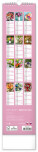 NOTIQUE Nástěnný kalendář Květiny – Květiny CZ/SK 2027, 12 x 48 cm - pgn-36841-l_zad - variant Pg PGN-36841-L