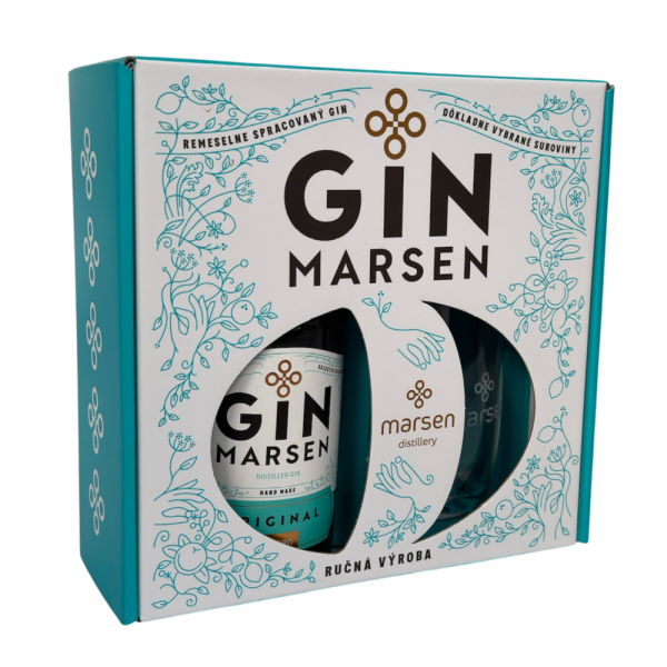 Dárkové balení Gin Marsen Original 42% + sklenička