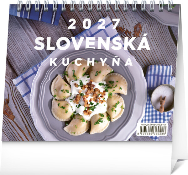 NOTIQUE Stolní kalendář Slovenská kuchyně 2027, 16,5 x 13 cm