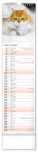 NOTIQUE Nástěnný kalendář Kočky CZ/SK 2027, 12 x 48 cm - pgn-36844-l_01 - variant Pg PGN-36844-L