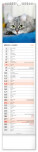 NOTIQUE Nástěnný kalendář Kočky CZ/SK 2027, 12 x 48 cm - pgn-36844-l_03 - variant Pg PGN-36844-L