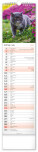 NOTIQUE Nástěnný kalendář Kočky CZ/SK 2027, 12 x 48 cm - pgn-36844-l_05 - variant Pg PGN-36844-L