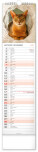 NOTIQUE Nástěnný kalendář Kočky CZ/SK 2027, 12 x 48 cm - pgn-36844-l_11 - variant Pg PGN-36844-L