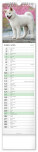 NOTIQUE Nástenný kalendár Psy CZ/SK 2027, 12 x 48 cm - pgn-36845-l_04 - variant Pg PGN-36845-L