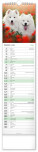 NOTIQUE Nástenný kalendár Psy CZ/SK 2027, 12 x 48 cm - pgn-36845-l_06 - variant Pg PGN-36845-L