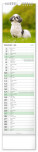 NOTIQUE Nástenný kalendár Psy CZ/SK 2027, 12 x 48 cm - pgn-36845-l_07 - variant Pg PGN-36845-L