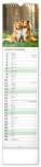NOTIQUE Nástenný kalendár Psy CZ/SK 2027, 12 x 48 cm - pgn-36845-l_11 - variant Pg PGN-36845-L