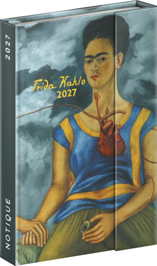 Magnetický týdenní diář NOTIQUE Frida Kahlo 2027, 11 x 16 cm
