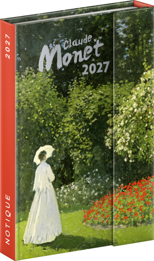 Magnetický týdenní diář NOTIQUE Claude Monet 2027, 11 x 16 cm
