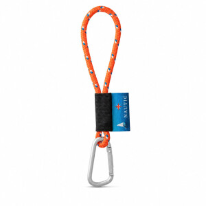 Vytištěný vzorek Lanyard NAUTIC Short (Ø 7 mm) — fluorescenční oranžová