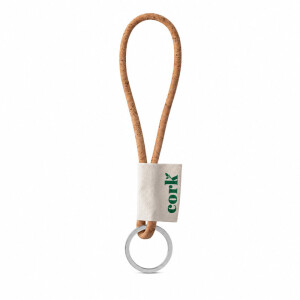 Vytištěný vzorek Lanyard CORK Short (Ø 5 mm) — přírodná
