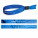 Vytištěný vzorek Náramek na zápěstí Lanyard SUBLIMATION Slim II (15 mm) vyrobený z recyklovaného polyesteru (100 % rPET) — bílá