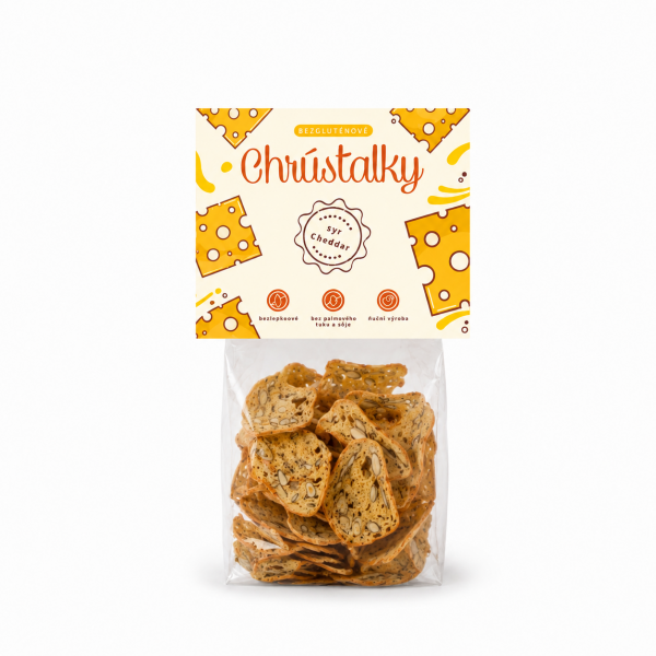 Chrústalky bezlepkové sýr cheddar, 50 g