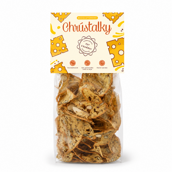 Chrústalky bezlepkový sýr cheddar, 70 g