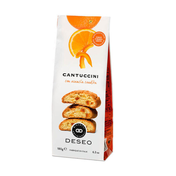 Cantuccini s kousky kandovaných pomerančů 180 g
