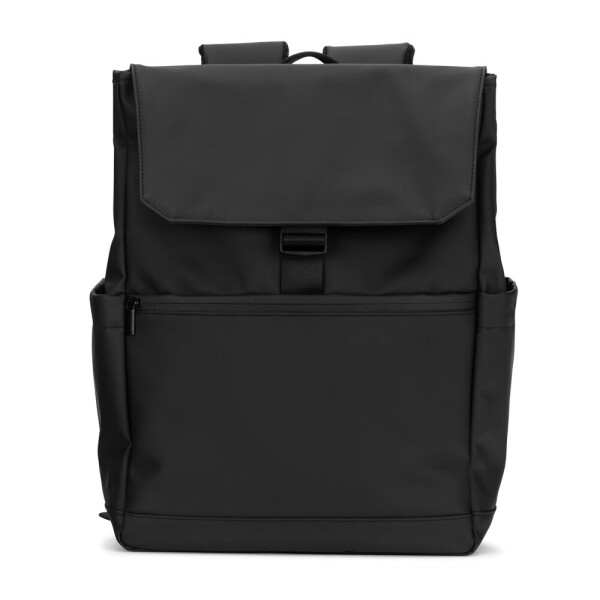 AZORES BAG. Batoh na notebook z PU (16"), s klopou zakrývající všechny přihrádky