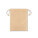 GIFT BAG M. Středně velká netkaná taška (60 g/m²) tepelně svařená, 250 x 320 mm — hnedá světlá