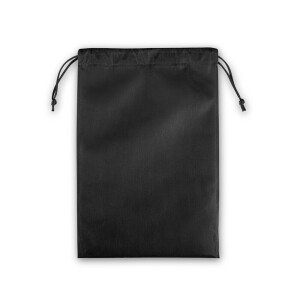 GIFT BAG L. Velký tepelně svařený netkaný sáček,300 x 450 mm — černá