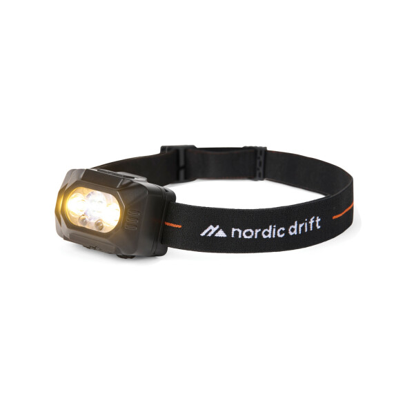 Vysoce výkonná čelovka Nordic Drift Everest s dvojitou baterií