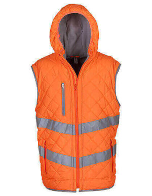 YK007 Hi-Vis vesta s kapucí Kensington - Reklamnepredmety