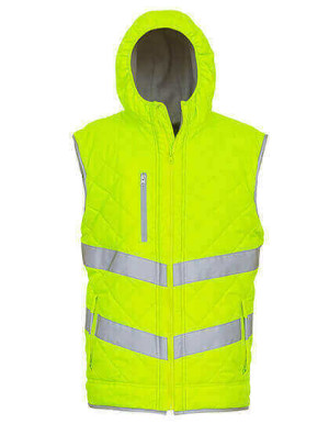 YK007 Hi-Vis vesta s kapucí Kensington - Reklamnepredmety