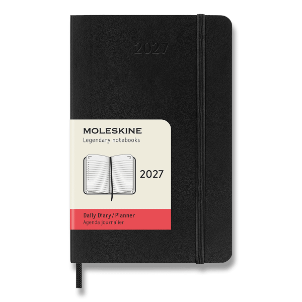 Diář Moleskine 2027 - měkké desky, S, denní, více barev