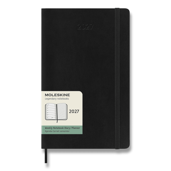 Diář Moleskine 2027 - měkké desky, L, týdenní, více barev