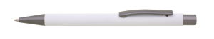 CAGERI SOFT_ECONOMY RE guľôčkové pero kov — bílá 136x10 mm