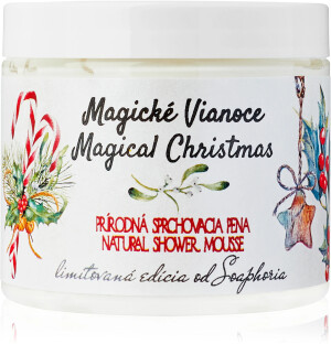 Magické Vánoce - ošetřující sprchová pěna s kouzelným zdobením — bílá