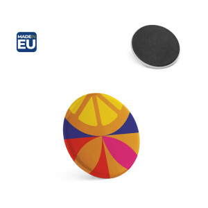 Button P'IN 4. Button P'IN 4. Magnetický odznak — černá