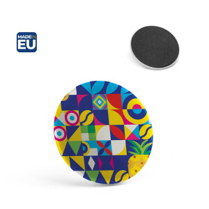Button P'IN 7. Button P'IN 7. Magnetický odznak — černá