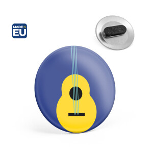 Button P'IN 11. Button P'IN 11. Odznak s dvojitou magnetickou sponou — stříbrná