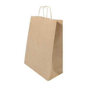Papbag M papírová dárková taška, střední — přírodná