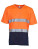 YK910 Hi Vis Top Cool Super Light V-Neck T-Shirt - YK910_Hi-Vis-Orange_Navy - variant Ls 1000235807
