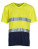 YK910 Hi Vis Top Cool Super Light V-Neck T-Shirt - YK910_Hi-Vis-Yellow_Navy - variant Ls 1000235764