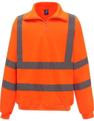 YKK06 Hi-Vis mikina se 1/4 zipem - Reklamnepredmety