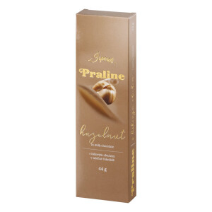 NOCCIOLA. Pralinky s lískovým ořechem — oranžová